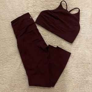 Lululemon Set - 23” Invigorate HR & Flow Y Wrap-Front Bra